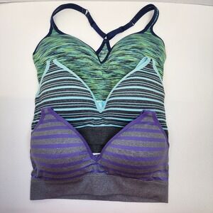 Jockey Bra Lot of 3 Size L Seamless Wireless Racerback Comfort Stretch